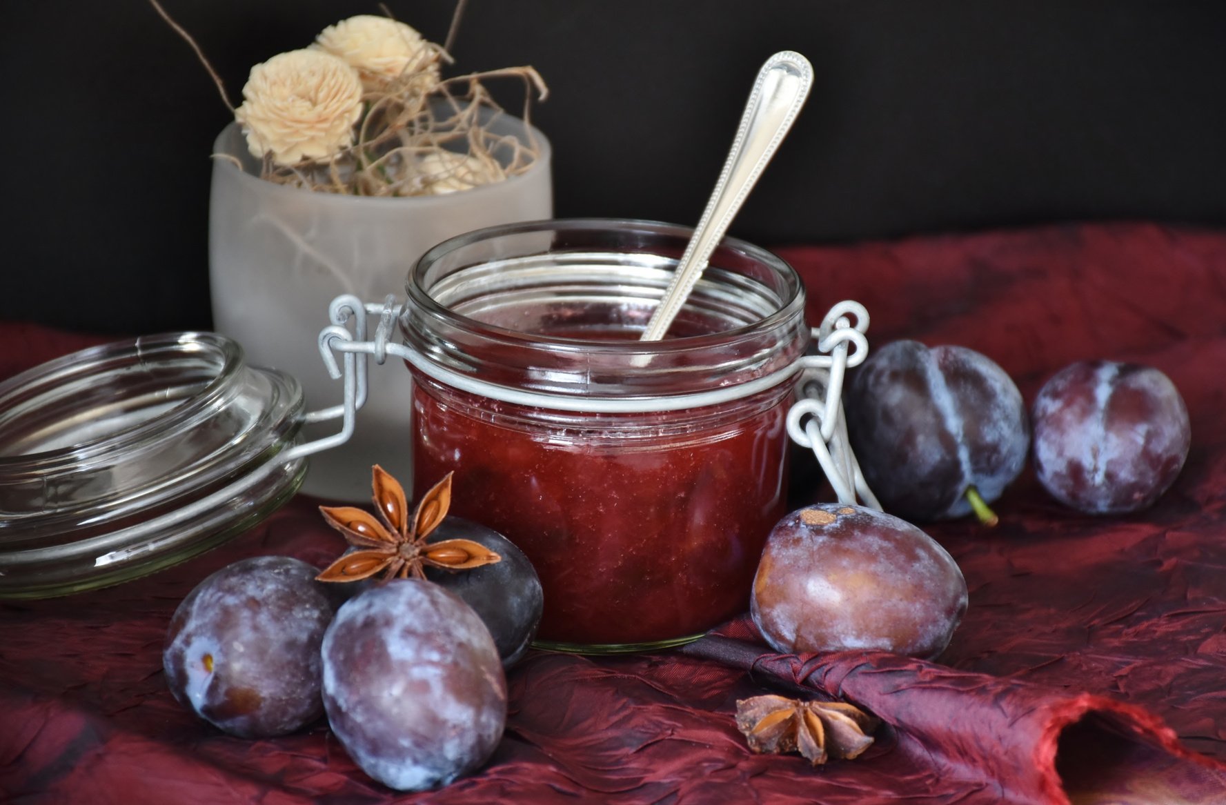 Plum Jam in a Jar